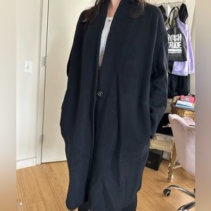 Vince cardigan camel long coat wool black winter autumn XS